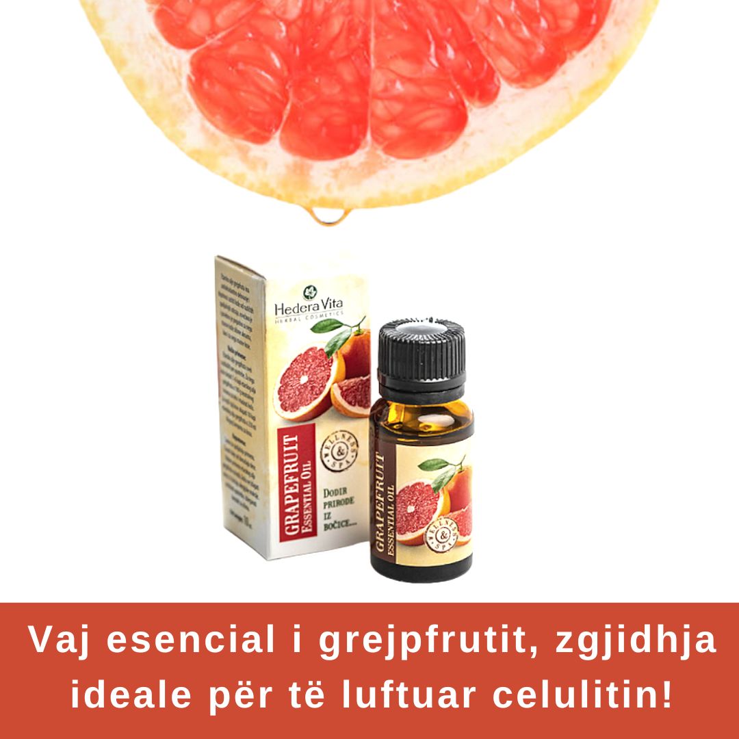 Vaj esencial i grejpfrutit, zgjidhja ideale për të luftuar celulitin!