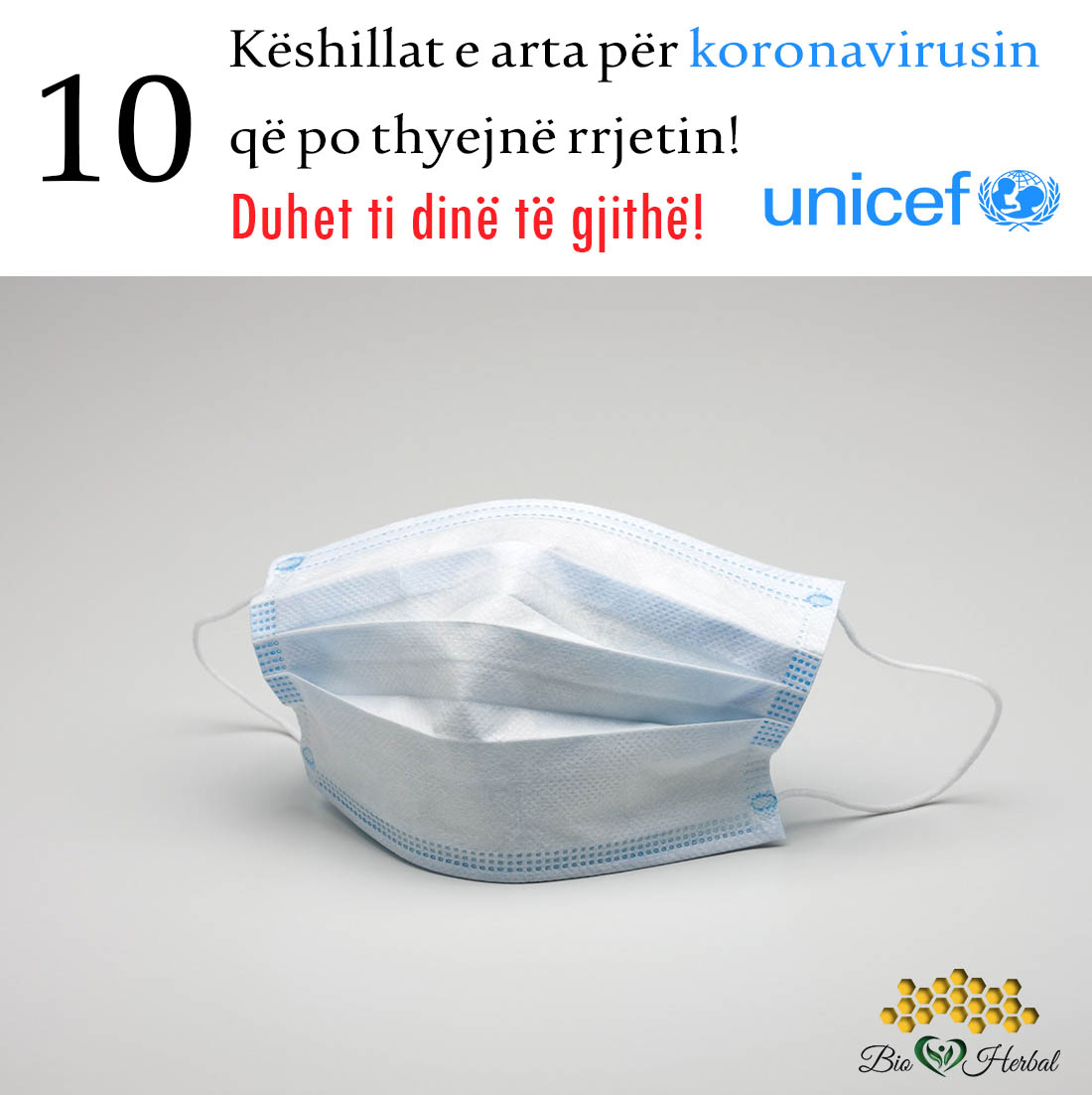 10 Këshillat E Arta Për Koronavirusin Nga UNICEF