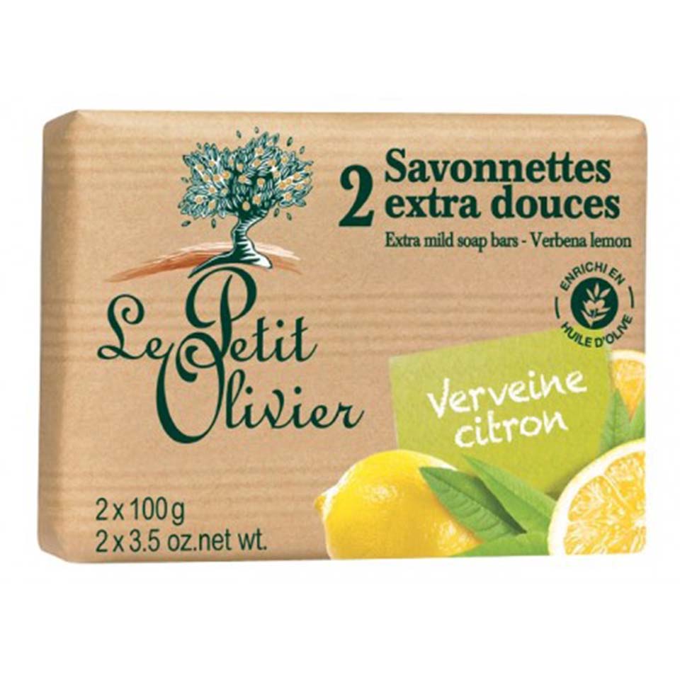 Le Petit Oliver Savon Verveine citron. 2x100 g