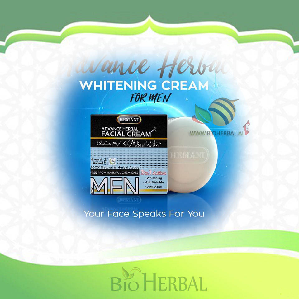 Krem Për Zbardhjen e Lëkurës - Hemani Advance Herbal Whitening 3 In 1