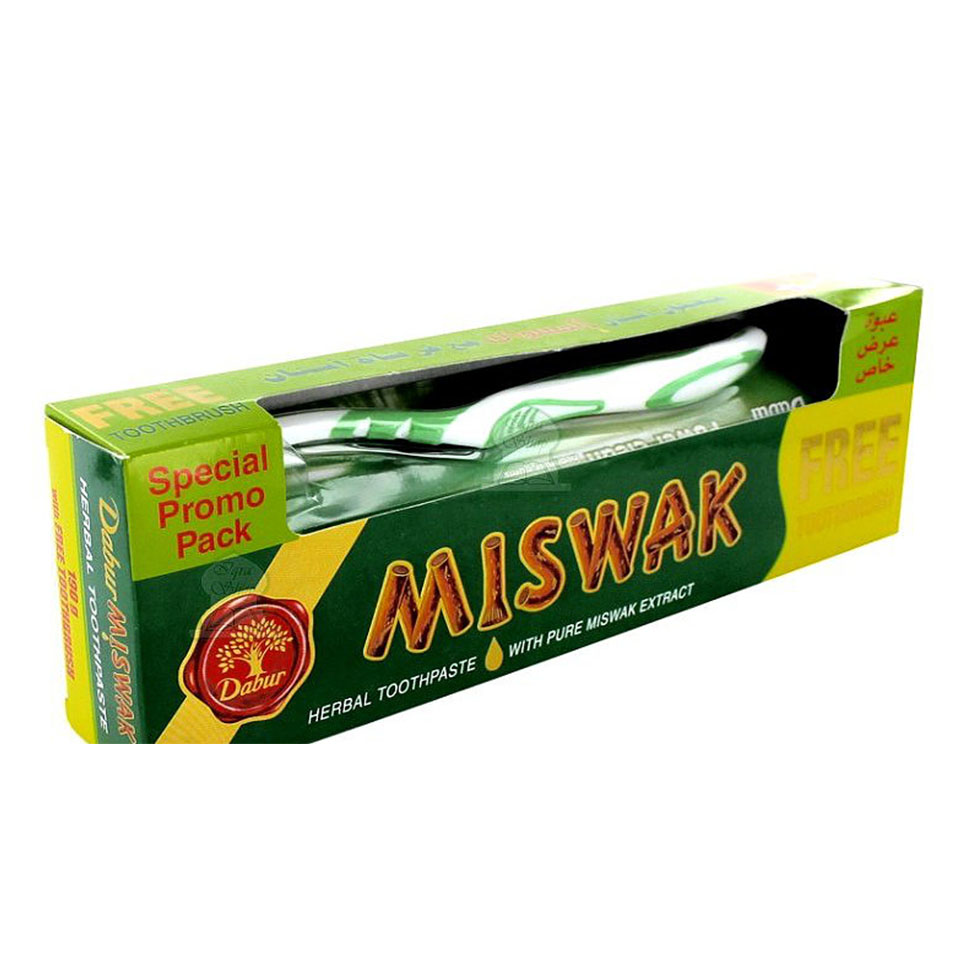 Pastë Dhëmbësh Herbale Miswak + Furçë falas