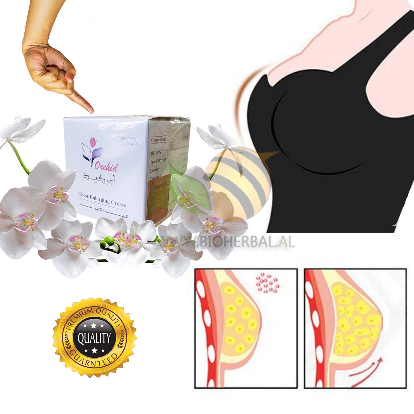 Krem Per Rritje Gjoksi - Breast Enlargement Cream Orchid