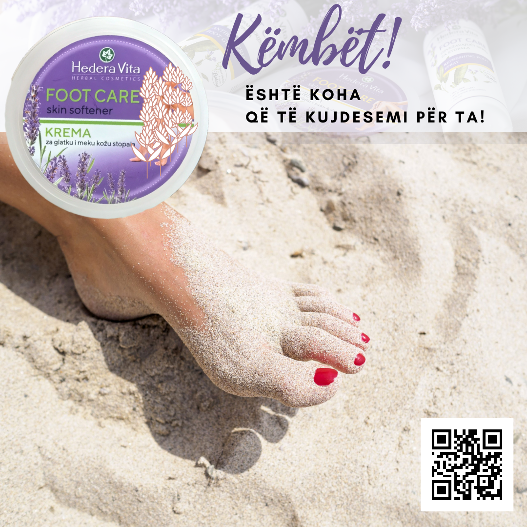 Krem zbutës për këmbë - Foot Care Skin Softner Hedera Vita ( Lavander )